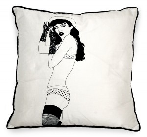 Brighton Burlesque Cushion - Ophelia, French Bedroom Company
