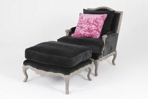 Winston Chair With Footstool, Sweetpea & Willow