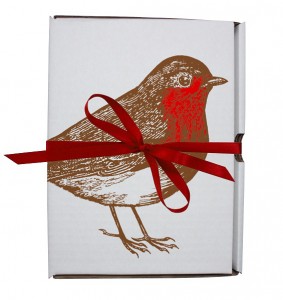 Set of 4 Robin Napkin in a Gift Box, Thornback & Peel
