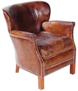 Oxford Leather Armchair, After Noah