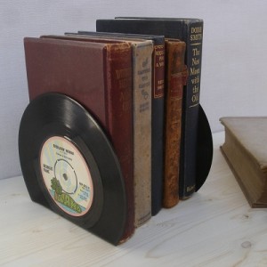 Small Vinyl Record Bookends 45s, Vinyl Village Small Vinyl Record Bookends 45s, Vinyl Village
