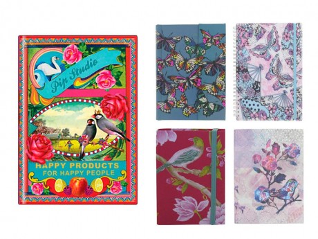 5 bird and butterfly note books, Homegirl London