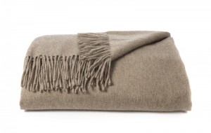 Finest Weave Cashmere Throw in Oatmeal, Alison at Home
