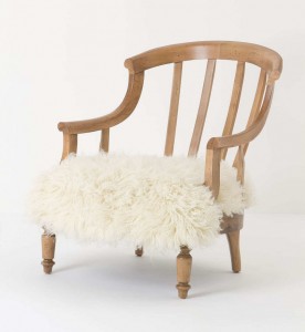 Flokati Garvey Chair, Anthropologie