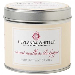 Heyland & Whittle Coconut and Vanilla Candle Tin, John Lewis