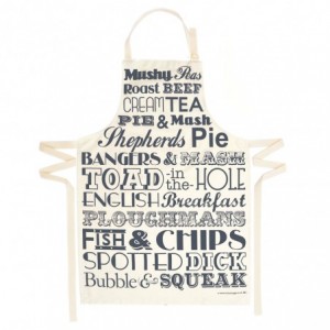 Victoria Eggs English Dinner Apron,