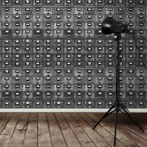 Vintage Drawers Wallpaper, Digetex Home Vintage Drawers Wallpaper, Digetex Home