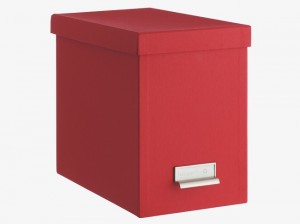 Garner Red File Box, Habitat Garner Red File Box, Habitat