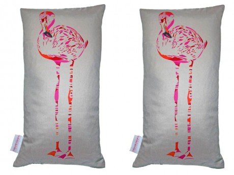 Flamingo Cushion by Chloe Croft