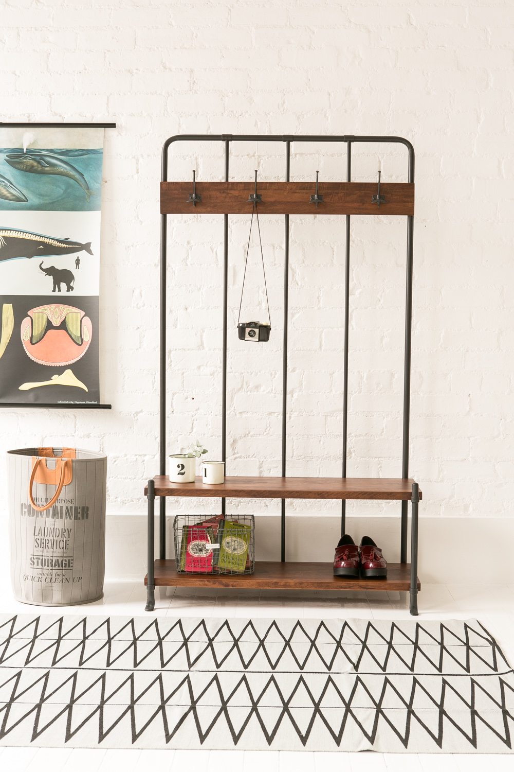 Hallway furniture brings storage solutions with industrial strength