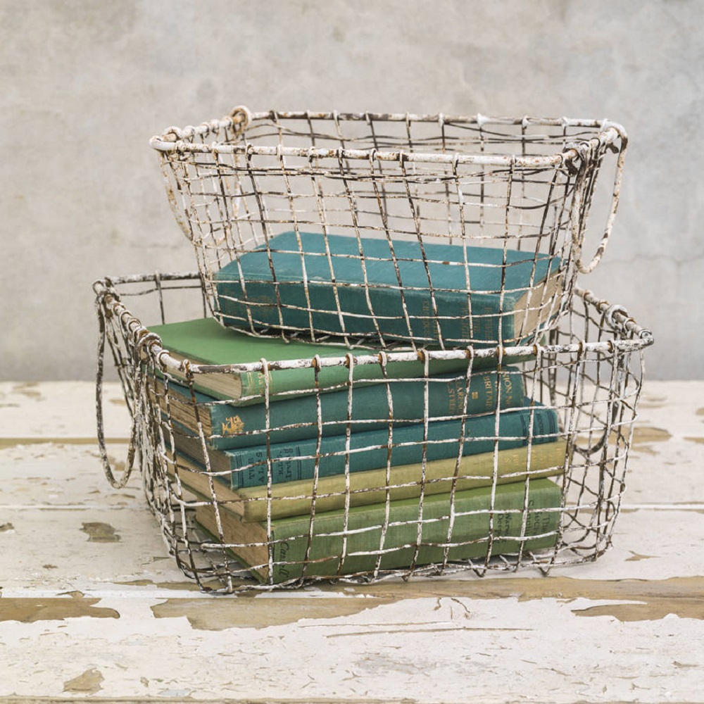 Industrial Style Wire Storage Baskets Homegirl London