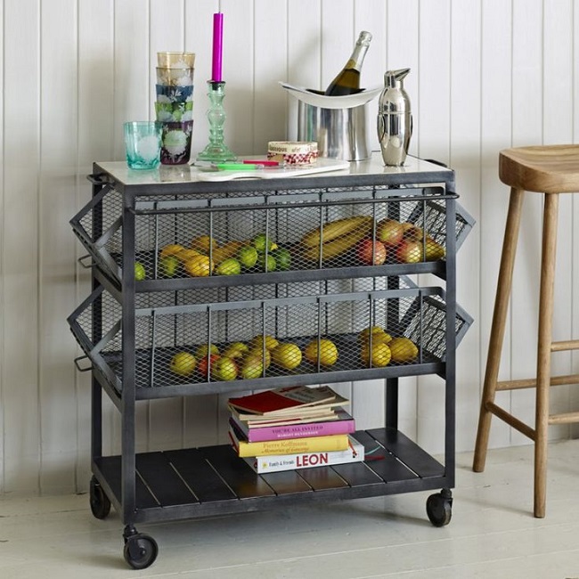 Kitchen storage solutions suit strong tastes with industrial shelving